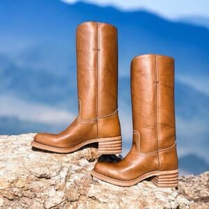 NWT Frye Campus 14L Boots Saddle Brown Size Women's 9.5